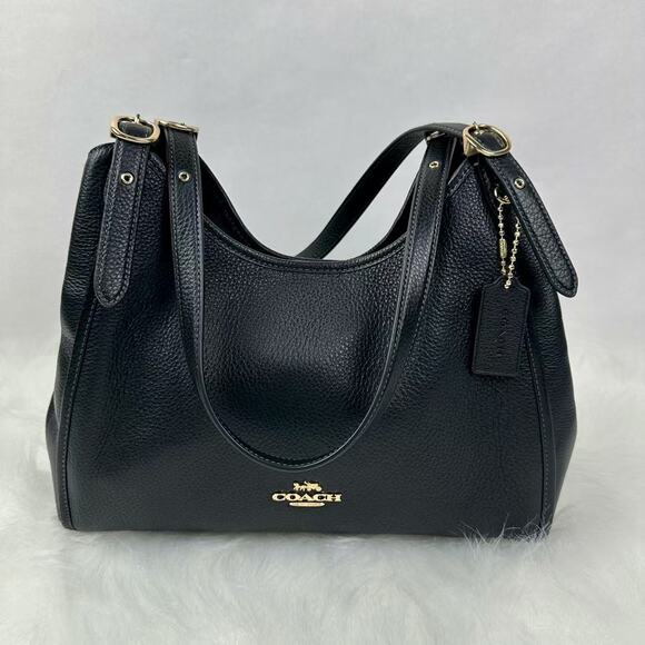 Coach Handbags - Coach Erin Shoulder Bag In Leather/Gold/Black CAQ86